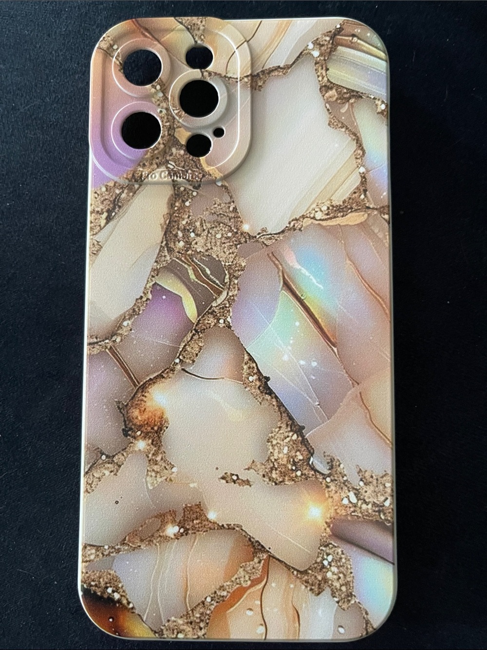Gold Marble Protective 12 Pro Max Phone Case